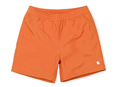 CARHARTT WIP Uomo Cay Swim Trunk Jaffa-White Costume da Bagno da Uomo Arancione