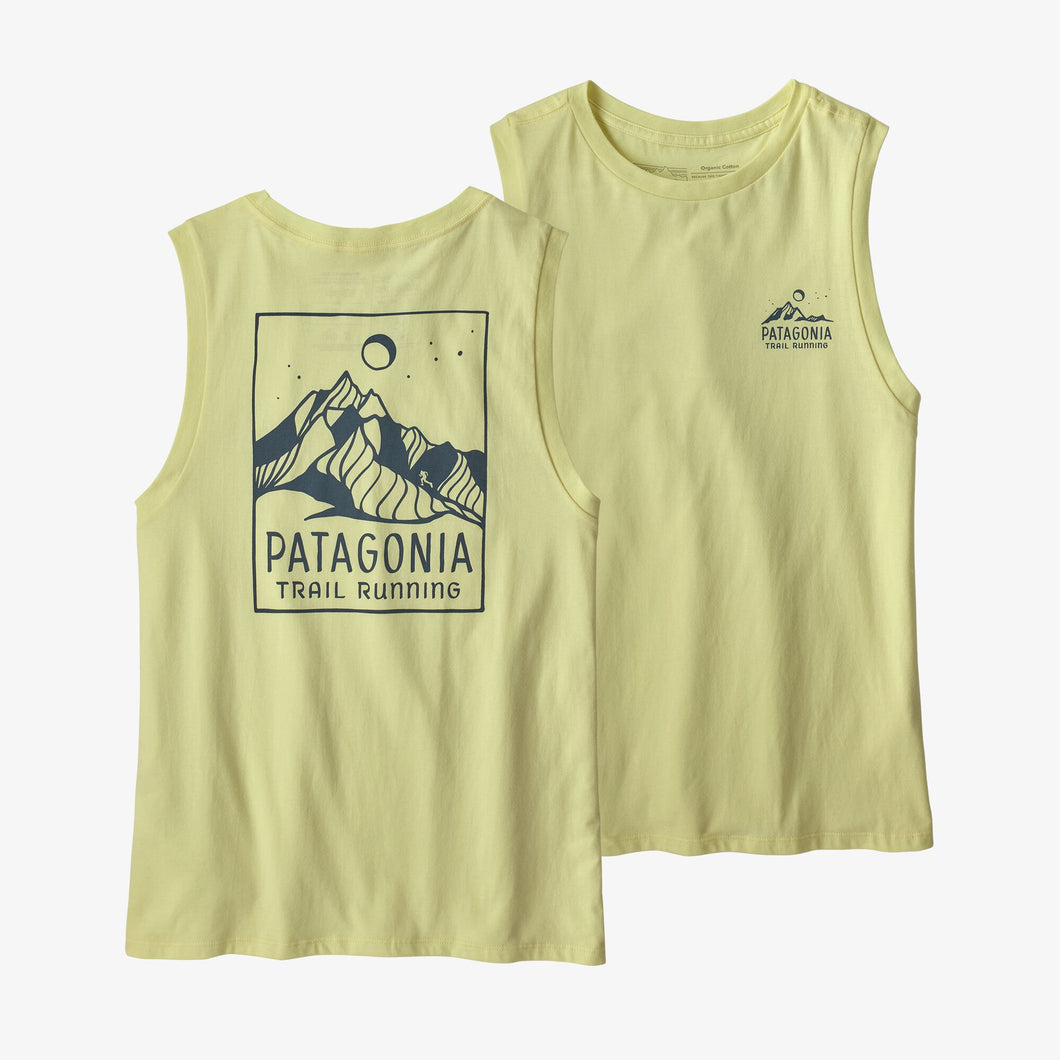 Patagonia Women's Ridgeline Runner Organic Cotton Muscle Tee canotta donna Isla Yellow