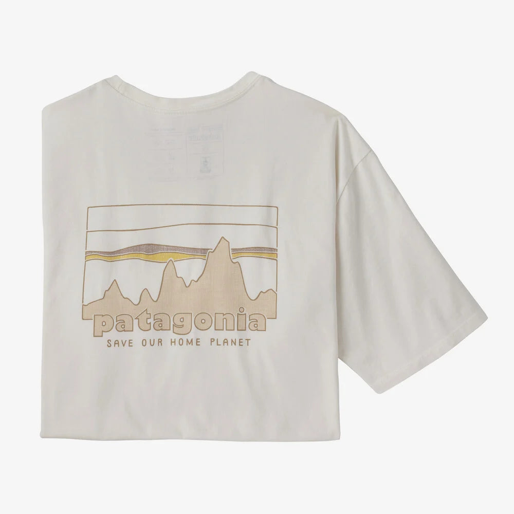 Patagonia Men's '73 Skyline Organic T-Shirt uomo Birch White