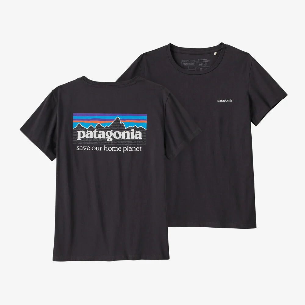 Patagonia Women's P-6 Mission Organic T-Shirt donna Ink Black