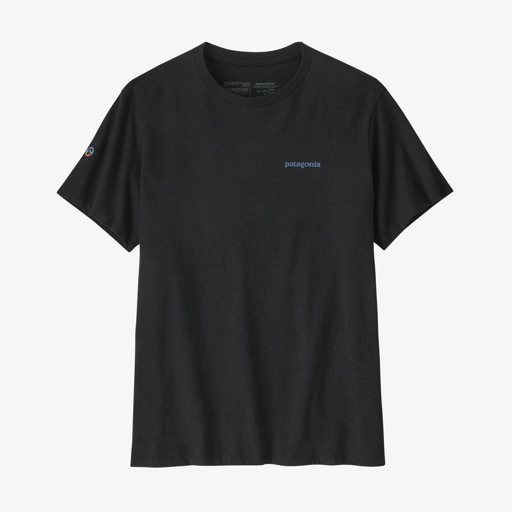 Patagonia Fitz Roy Icon Responsibili-Tee T-shirt unisex Nera Ink Black