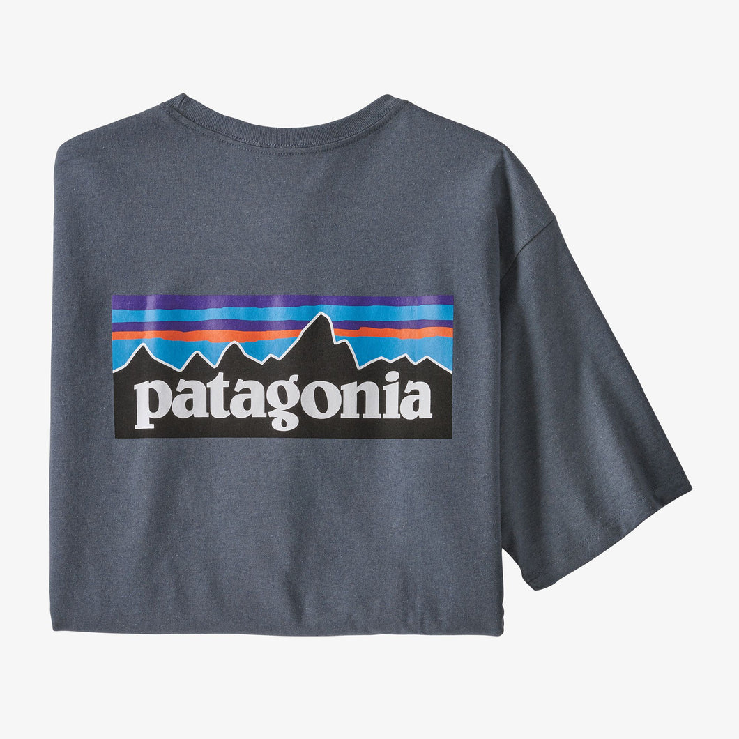 Patagonia Men's P-6 Logo Responsibili-Tee T-Shirt Uomo Plume Grey