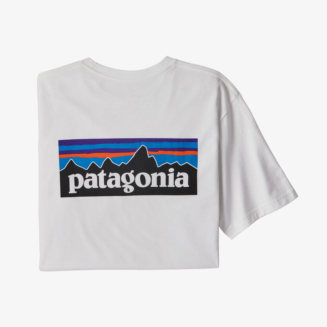 Patagonia Men's P-6 Logo Pocket Responsibili-Tee® T-Shirt Uomo White