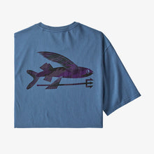 Carica l&#39;immagine nel visualizzatore di Gallery, Patagonia Men&#39;s Flying Fish Organic Cotton T-Shirt Uomo manica corta Pigeon Blue w/Home Planet
