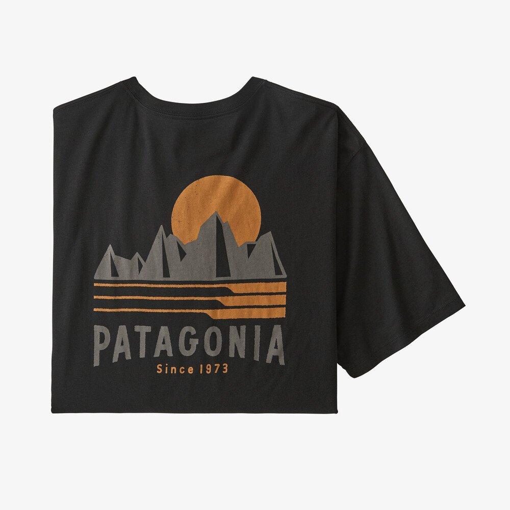 Patagonia Men's Tube View Organic Cotton T-Shirt Uomo manica corta Black