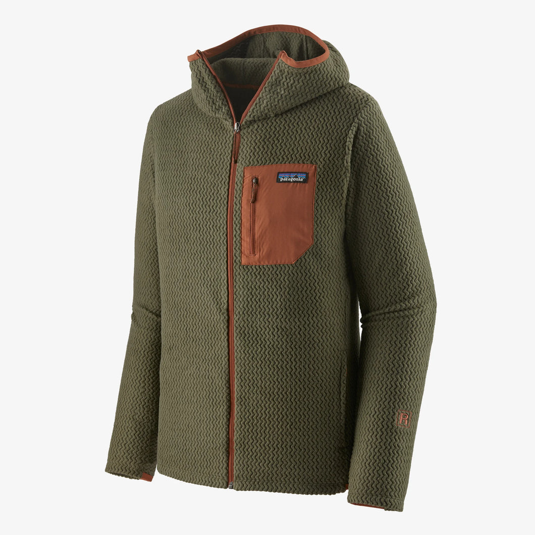 Patagonia Men's R1® Air Full-Zip Hoody Fleece Uomo Basin Green Verde