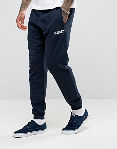 Carhartt College Sweat Pant uomo lungo Dark Navy