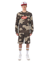 Carica l&#39;immagine nel visualizzatore di Gallery, Franklin &amp; Marshall Shorts in Felpa Over Fit con Stampa Allover Camouflage Bermuda in Felpa Camo (XS)

