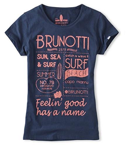Brunotti Bjarne P442 T-Shirt Manica Corta Donna Blu Taglia XL