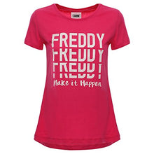 Carica l&#39;immagine nel visualizzatore di Gallery, FREDDY T-Shirt in Jersey di Cotone 100% con Stampa Bianca
