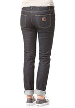 Carica l&#39;immagine nel visualizzatore di Gallery, CARHARTT WIP Womens X&#39; Rebel II Denim Pant Jeans Donna Blue Rinsed W27 L32
