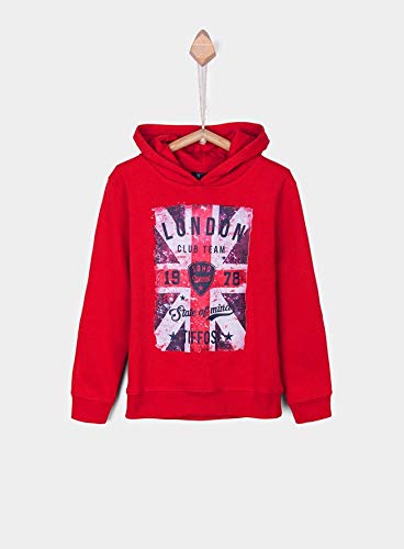 Tiffosi Wilmer 10023429 Felpa Bambino con Cappuccio London Rossa