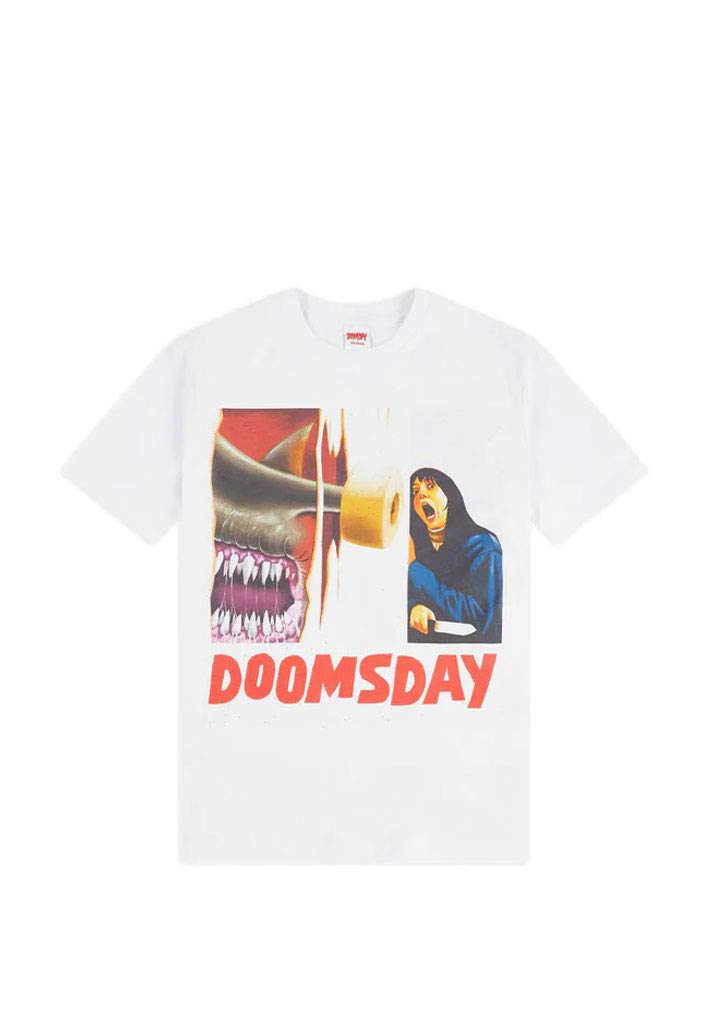 DOOMSDAY T-Shirt Maniche Corte Uomo Sharking White L