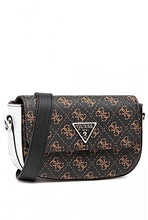 Carica l&#39;immagine nel visualizzatore di Gallery, Guess BORSA DONNA D BRO/WHI/LOG HWSY8108780BWG AMBROSE BORSA A TRACOLLA PICCOLA BRO/WHI/LOG SCELTA=P
