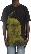Carica l&#39;immagine nel visualizzatore di Gallery, Iuter Maori Tee t-Shirt Uomo Nera Black con Stampa Yellow Black
