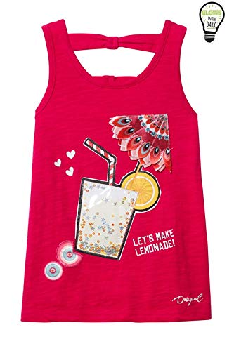 Desigual TS_Virginia 19SGTK49 Canotta Smanicata Bimba Rosa