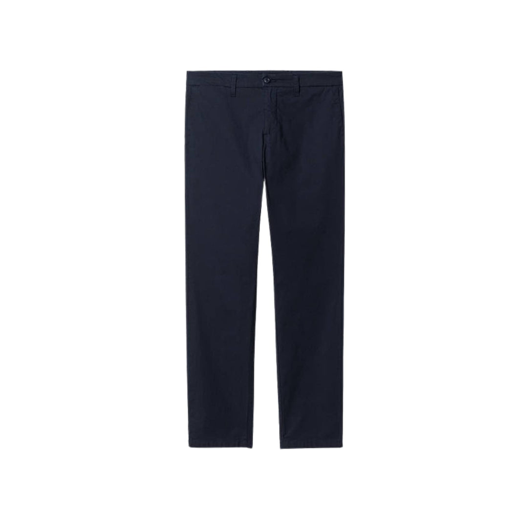 CARHARTT WIP Sid Pant Pantalone Uomo Chino in Twill Misto-Cotone con Taglio Slim Blu Dark Navy
