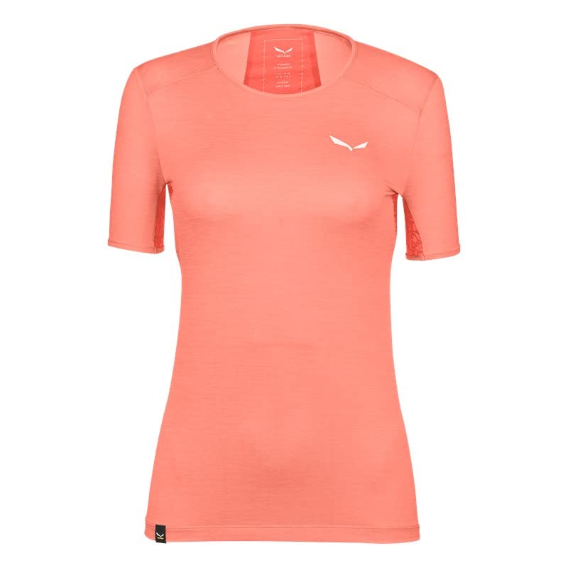 SALEWA Puez Graphic 2 Dry W S/S Tee Maglietta, Lantana Rosa Melange, XS Donna