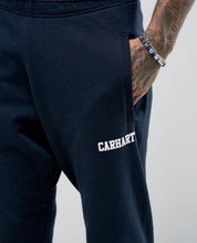 Carica l&#39;immagine nel visualizzatore di Gallery, Carhartt College Sweat Pant uomo lungo Dark Navy
