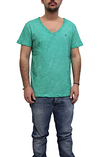 Fifty Four Hotak t-Shirt Uomo Collo V Verde Acqua Taglia XL
