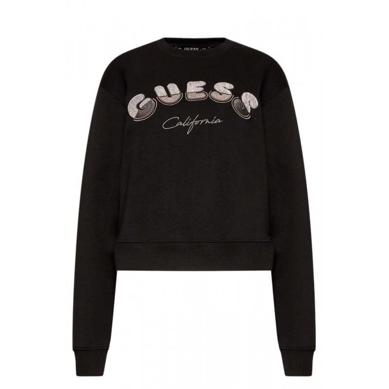 GUESS Felpa Girocollo - Nero W2YQ02K9Z21