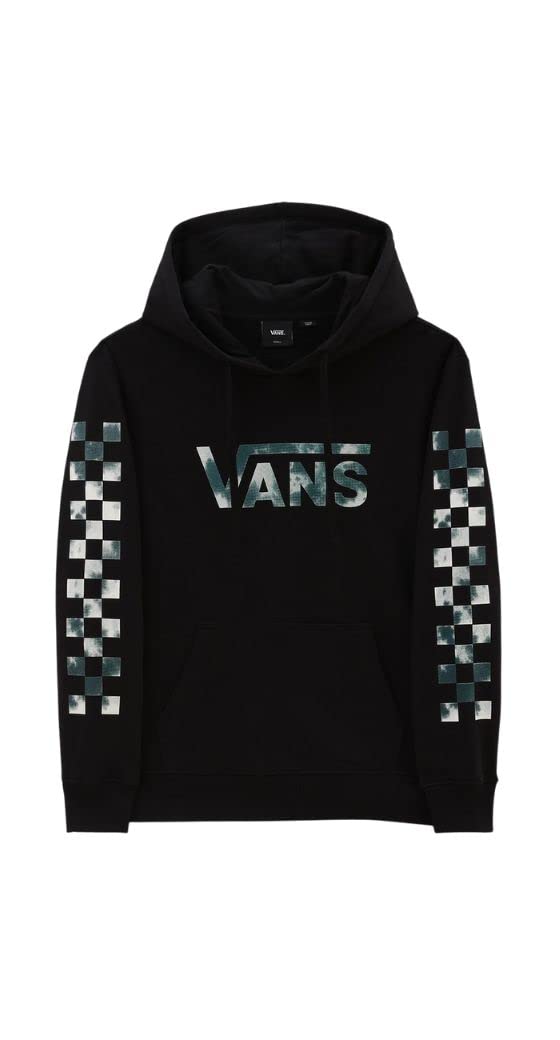 Vans Felap Cappuccio Modello Cloud Fill BFF LS Hoodie, vestibilità Regolare, Manica Lunga con Polsini a Costine, Tipo di Collo con c Cappuccio Regolabile con Laccio, Maxi Logo Stampato a Contrast