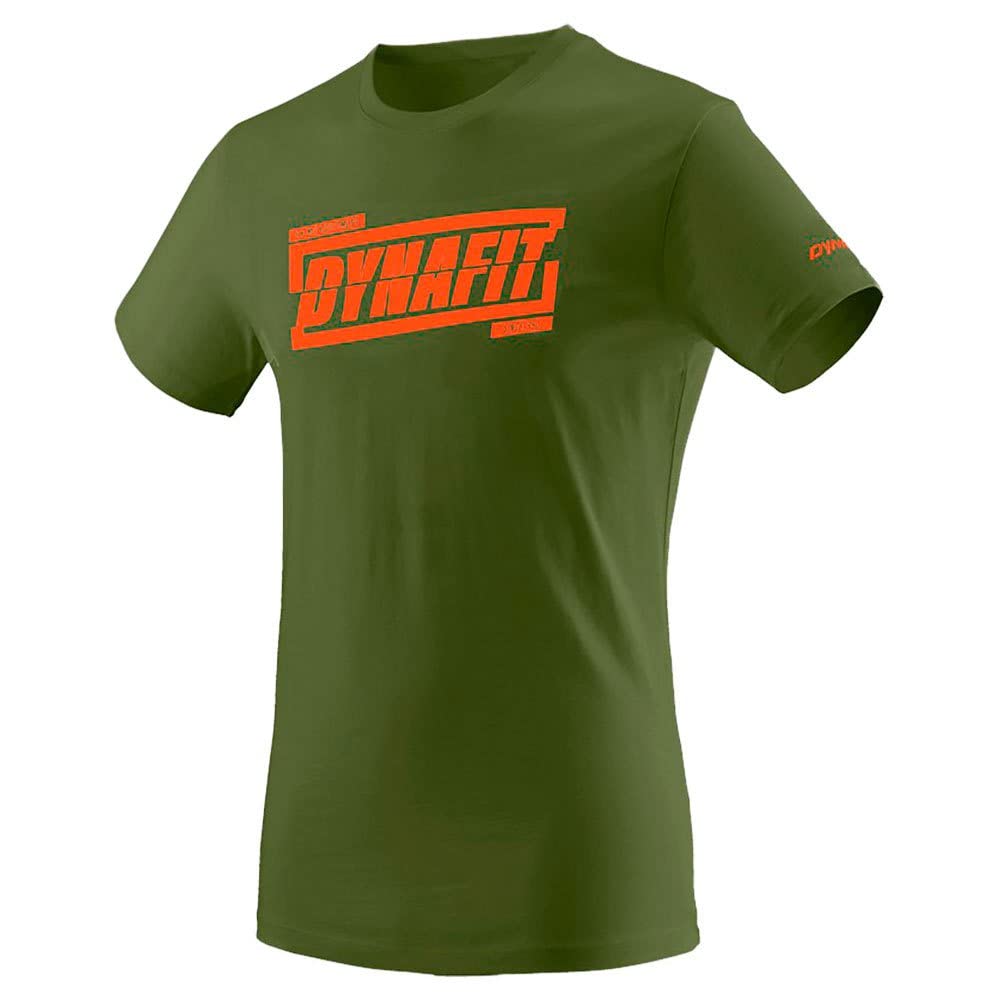 DYNAFIT Maglietta Graphic CO Uomo, Winter moss-5891, S