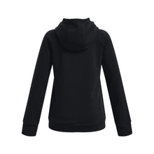 Carica l&#39;immagine nel visualizzatore di Gallery, Under Armour Girls&#39; Standard Rival Fleece Big Logo Hoodie, (001) Black / / Pink Punk, Youth X-Small
