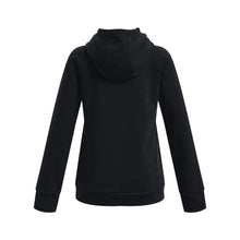 Carica l&#39;immagine nel visualizzatore di Gallery, Under Armour Girls&#39; Standard Rival Fleece Big Logo Hoodie, (001) Black / / Pink Punk, Youth Large

