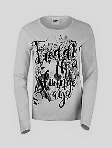 FREDDY t-shirt manica lunga donna in cotone leggero Bianca