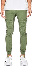 Carica l&#39;immagine nel visualizzatore di Gallery, NENA &amp; PASADENA Flight Mens Jogger Pant Pantalone Ragazzo, Cavallo sceso e Polsino Verde
