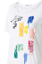 Carica l&#39;immagine nel visualizzatore di Gallery, Desigual T-Shirt Donna Modello Canterbury Bianco
