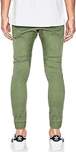 Carica l&#39;immagine nel visualizzatore di Gallery, NENA &amp; PASADENA Flight Mens Jogger Pant Pantalone Ragazzo, Cavallo sceso e Polsino Verde

