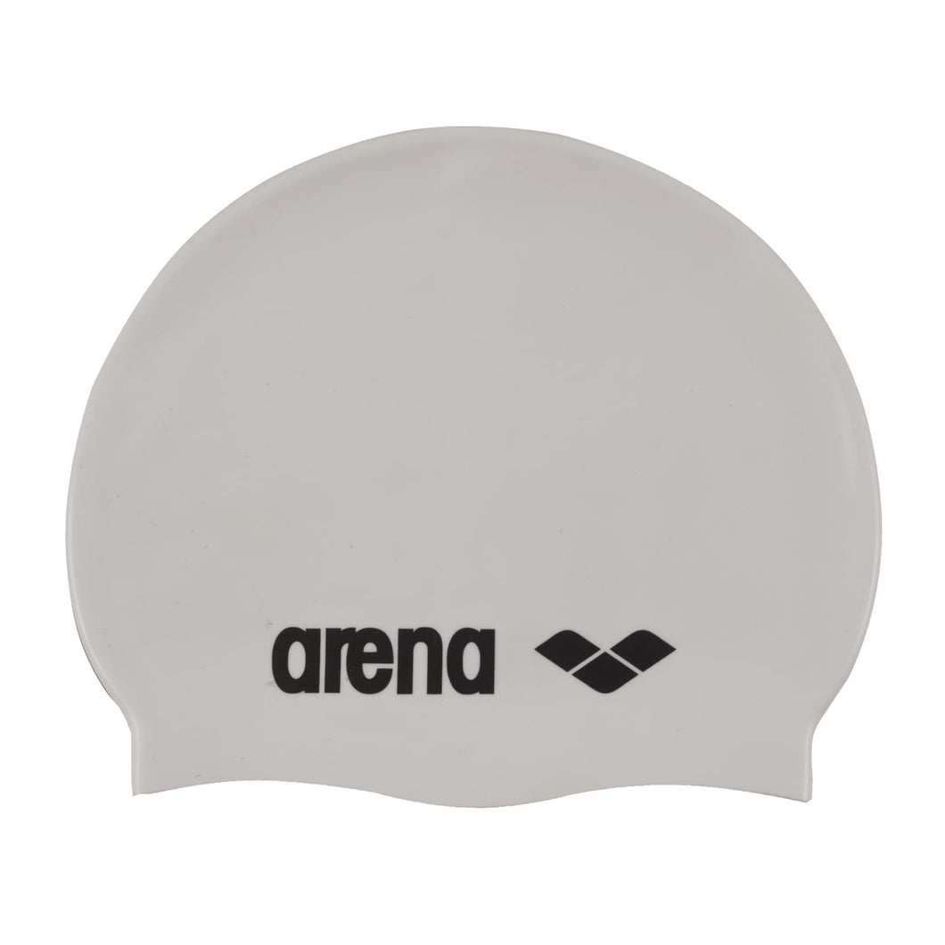 Arena Classic Silicone, Cuffia Unisex Adulto, Bianco (White/Black), Taglia Unica