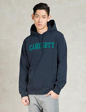 Carica l&#39;immagine nel visualizzatore di Gallery, Carhartt Hooded College Sweat Navy Severn
