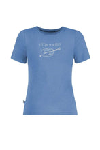 Carica l&#39;immagine nel visualizzatore di Gallery, E9 Enove - B Guitar - T-Shirt Ragazzo Bambino Manica Corta Cotone Blu Cobalt Blue
