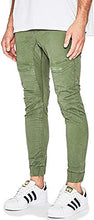 Carica l&#39;immagine nel visualizzatore di Gallery, NENA &amp; PASADENA Flight Mens Jogger Pant Pantalone Ragazzo, Cavallo sceso e Polsino Verde
