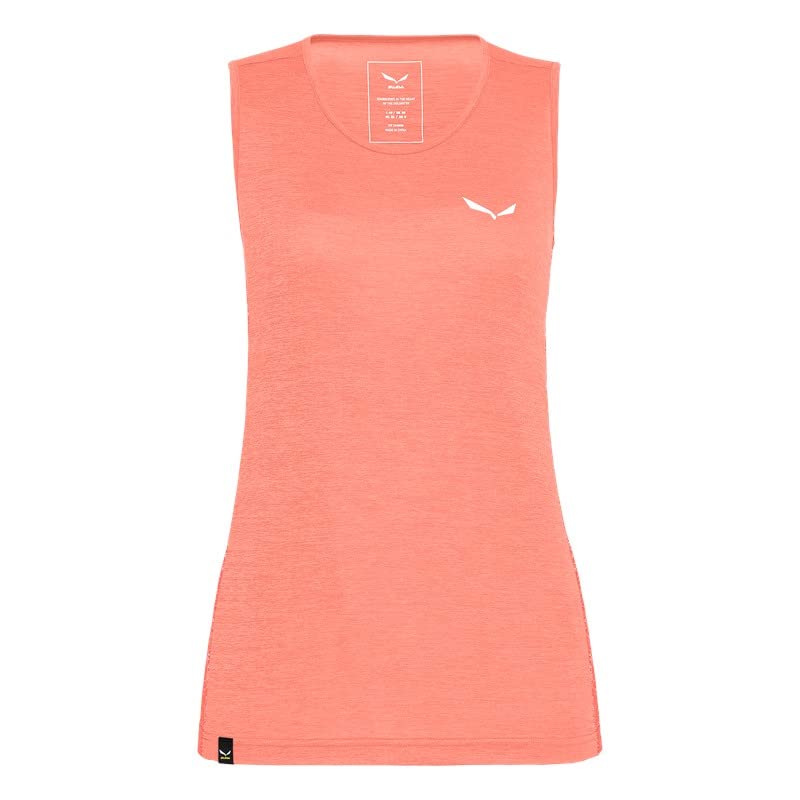 SALEWA Puez Graphic Dry W Tank Maglietta da Escursionismo, Lantana Pink Melange, S Donna