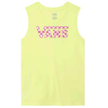 Carica l&#39;immagine nel visualizzatore di Gallery, Vans Canotta Bambina Shine Check Gialla (L)

