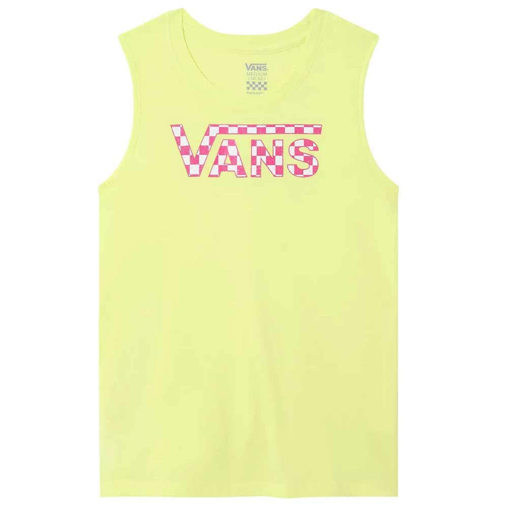 Vans Canotta Bambina Shine Check Gialla (L)