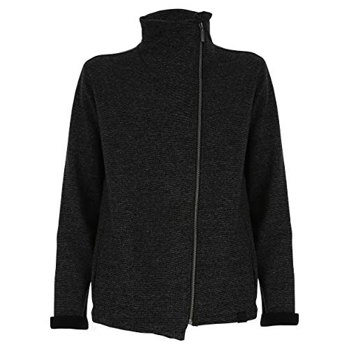FREDDY Felpa Zip Asimmetrica Tessuto Operato