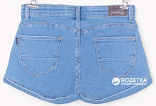 Carica l&#39;immagine nel visualizzatore di Gallery, Tiffosi Chloe 10021031 Shorts Pantaloncino Bambina in Jeans Color Blu Chiaro
