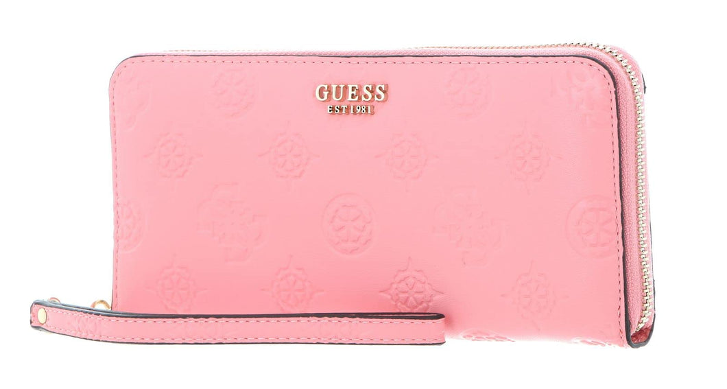 GUESS Galeria SLG Large Zip Around Wallet Pink