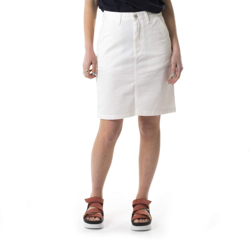 Carhartt Women ARMANDA Skirt I028001 off White Gonna Donna Work (W 26 L 00 - Bianco)