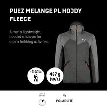 Carica l&#39;immagine nel visualizzatore di Gallery, Salewa Puez Melange PL M FZ, Felpa con Cappuccio Uomo
