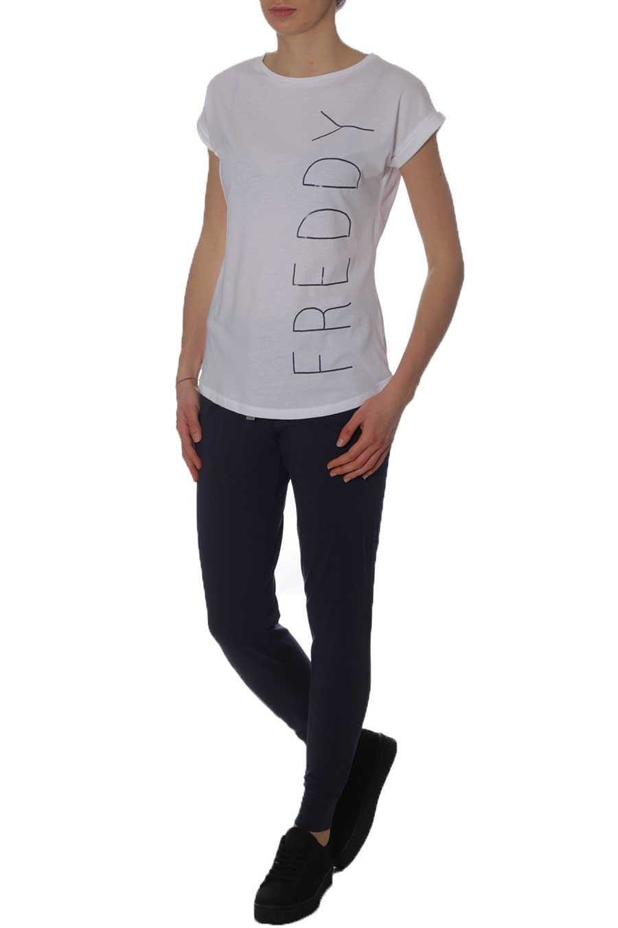 Pantalone + T-shirt Donna Freddy SAVEDTS B63W Blu Bianco, XL MainApps