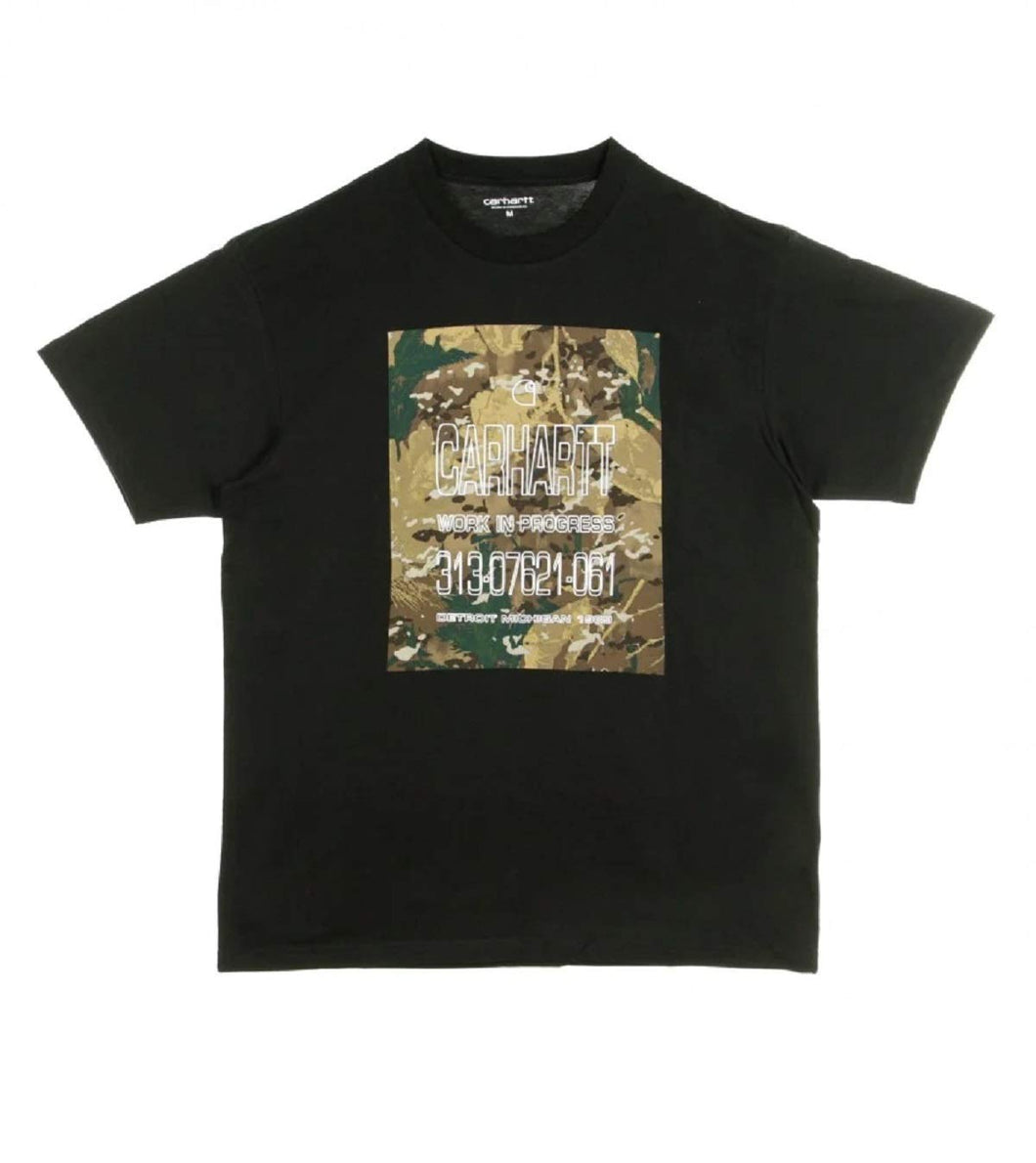 Carhartt T-Shirt Uomo Camo Nera I028463 Autunno Inverno 2020 L