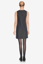 Carica l&#39;immagine nel visualizzatore di Gallery, Desigual vestito Xenia nero smanicato 17WWVWD3
