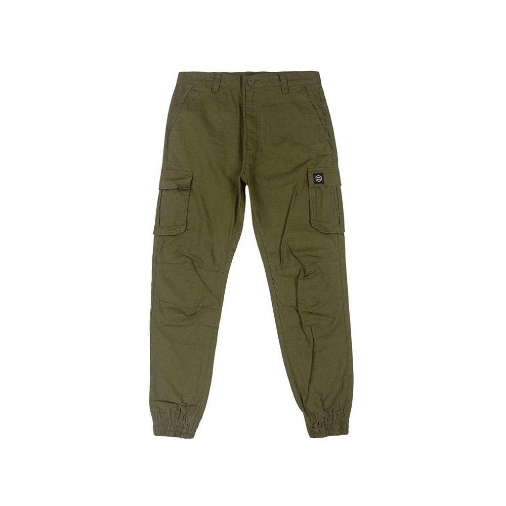 DOLLY NOIRE Pantalone Uomo Cargo Ripstop Green 34