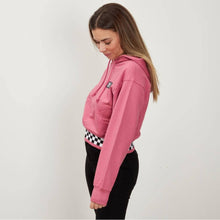 Carica l&#39;immagine nel visualizzatore di Gallery, Vans Felpa da Donna con Cappuccio Boom Boom Check Rosa Codice VN0A7YKFBEL
